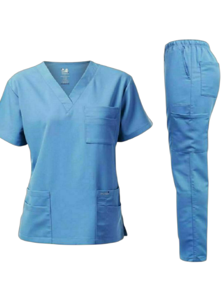 medical scrub set (light blue)