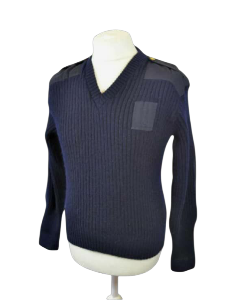 security guard v neck sweater