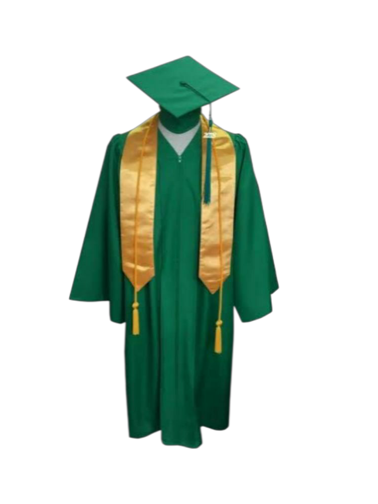 Green & Gold Graduation Regalia for Institutions