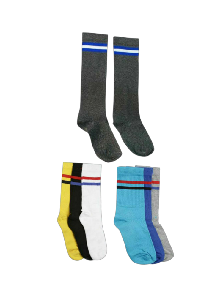 knee high school socks (assorted colors)