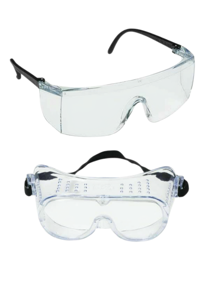 professional safety goggles and glasses