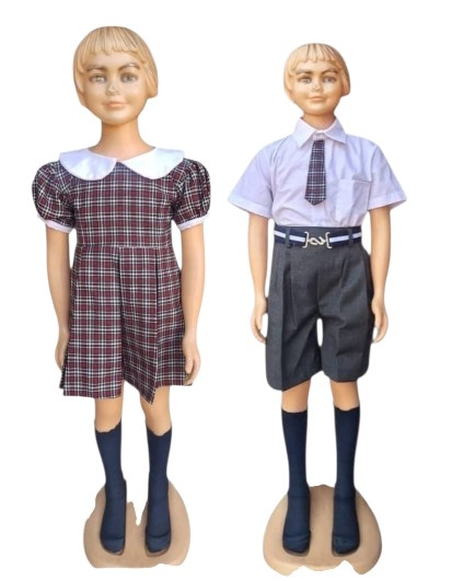 Home classic tartan primary school uniform set (formal tie & dress options)